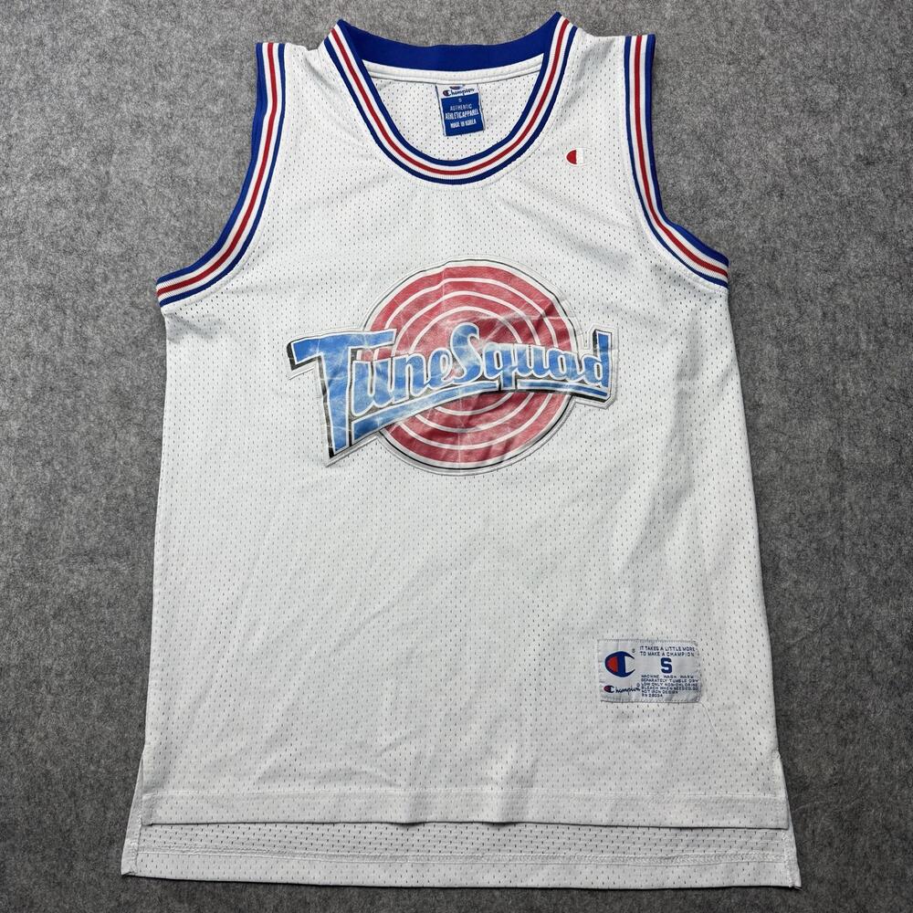 Vintage Tune Squad Jersey Mens S White Space Jam Basketball Champion Jordan 23